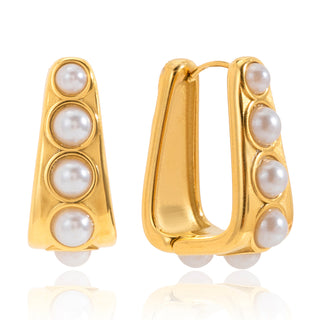 PRE-ORDERLAU Jess Pearl Huggie Earrings