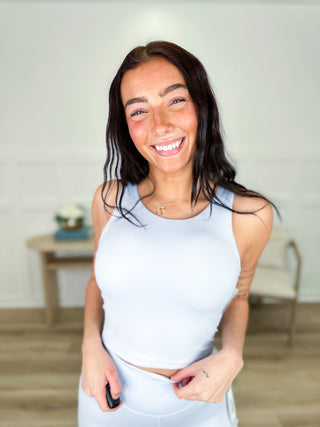 Mono B Like You Mean it Padded Cropped Tank Top - Multiple Colors