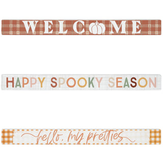 A Fall Welcome Wood Block Sign