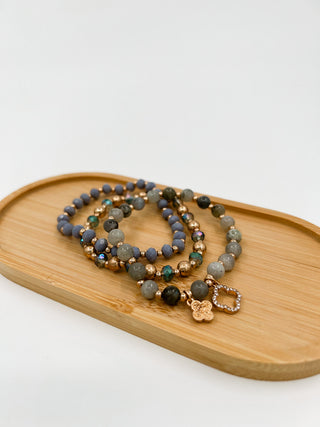 Everyday Charm Beaded Bracelet Set - 3 colors!