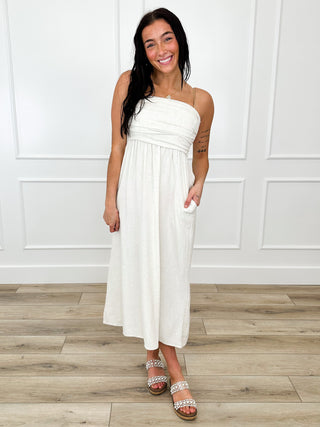 Breeze by the Beach Rayon Blend Strapless Avery Mae Dress - Multiple Colors