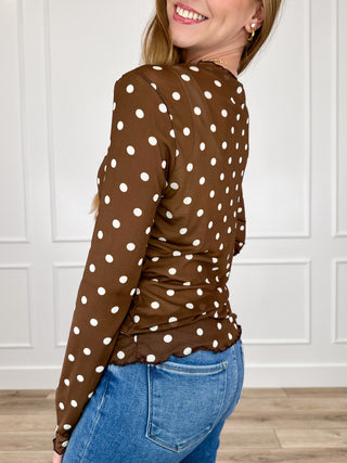 Make No Mistake Sheer Mesh Long Sleeve Avery Mae Top - Multiple Colors
