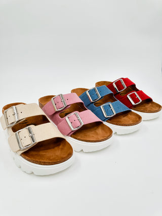 Very G Looking at You Faux Suede Sandals - Multiple Colors