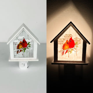 Winter Love Birds Night Light