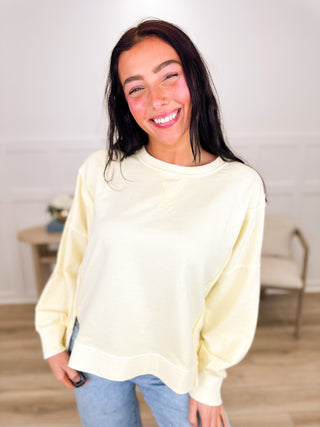 Walking Your Way Cotton Blend Long Sleeve Avery Mae Weekender Top - Multiple Colors