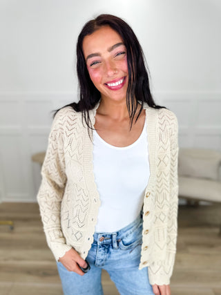 White Birch Making Mistakes Knit Long Sleeve Button Up Cardigan - Multiple Colors