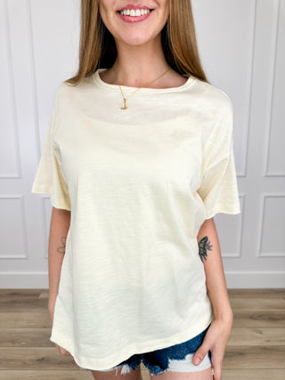 Doe & Rae Takes One to Know One Cotton Short Sleeve Top - Multiple Colors