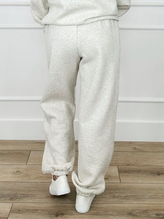Sparkler Season High-Rise Cotton Blend Grey Avery Mae Joggers