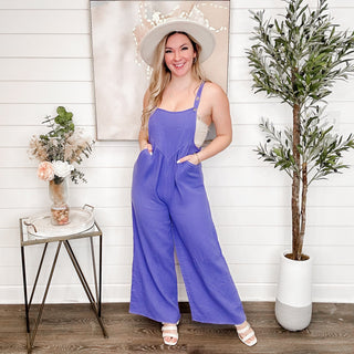 Call Me Maybe Cotton Blue Avery Mae Overall Jumpsuit