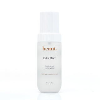 beaut. Calm Mist hypochlorous mist bottle, white spray nozzle, 100 ml
