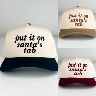 Santa's Tab Cotton Hat - 3 colors!