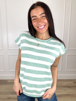 Wishlist Hear My Plea Knit Short Sleeve Sweater Top - Multiple Colors