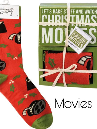 Christmas Shelf Sitter & Sock Set - 6 options!