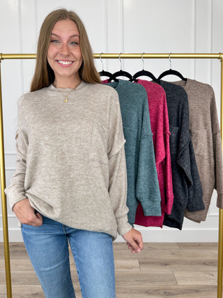Zenana Feel the Comfort Knit Long Sleeve Top - Multiple Colors