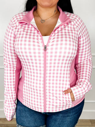 Change the Way Long Sleeve Pink Avery Mae Zip Up Jacket