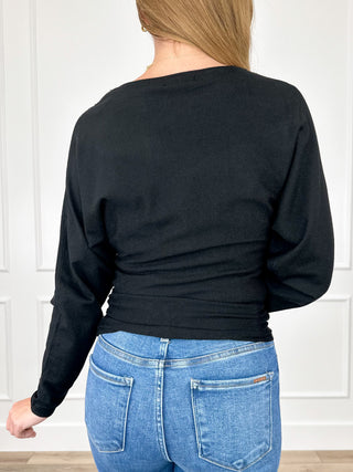 Adjust the Drama Knit Long Sleeve Avery Mae Top - Multiple Colors