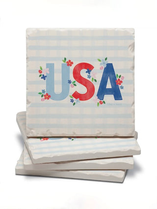 Home Sweet USA Stone Coaster Set - Multiple Options