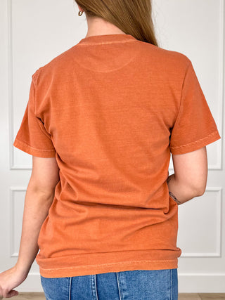 Stay Creepy Cotton Short Sleeve Orange Avery Mae Graphic Tee Shirt (Comfort Colors)