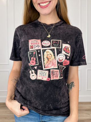 Quotes From the Queen Cotton Short Sleeve Black Avery Mae Graphic Tee Shirt (Lane Seven)