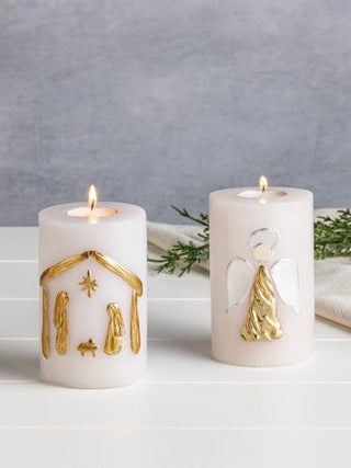 Heavenly Glow Resin Candle Set