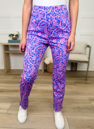 Dear Scarlett Say it Louder High-Rise Rayon Blend Blue Bottoms