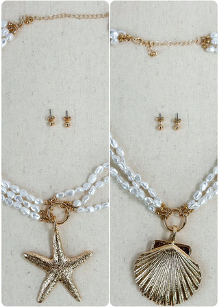 Chasing the Sun Gold Necklace & Earrings Set - Multiple Options
