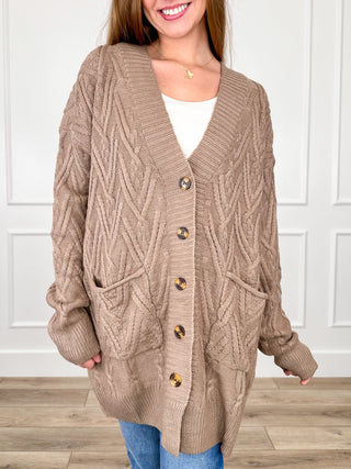 Michelle Mae Made For Me Knit Long Sleeve Button Up Cardigan - Multiple Colors