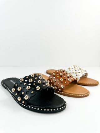 Happy Girl Era Faux Leather Sandals - Multiple Colors
