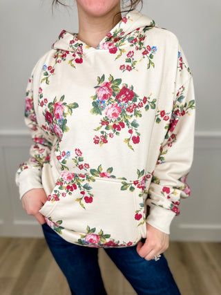 Comfort Core Cotton Bend Long Sleeve Ivory Avery Mae Hoodie Sweatshirt