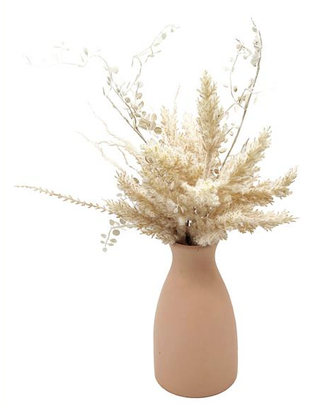 Faux Flower Decorative Vase