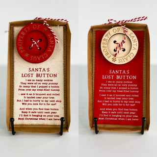 Santa's Lost Button - 2 colors!