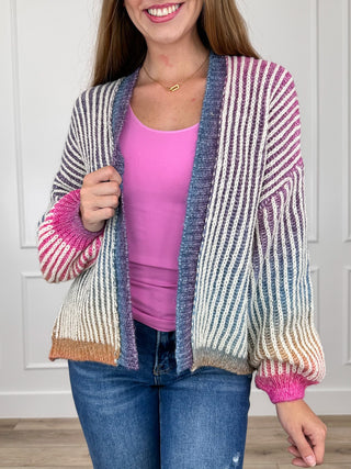 Brighten it Up Knit Long Sleeve Avery Mae Cardigan