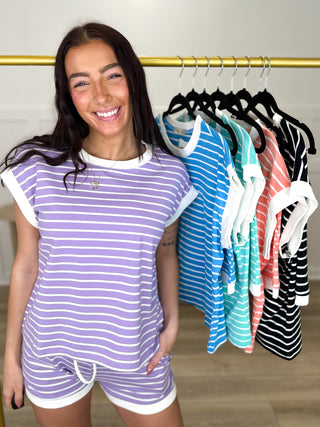 Zenana Give Me Direction High-Rise Cotton Blend Set - Multiple Colors