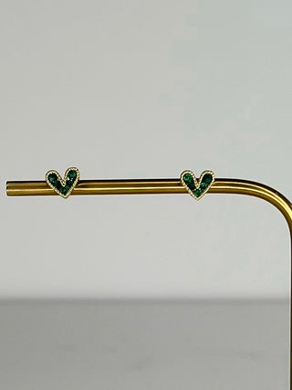 Lucky Love Green Studs