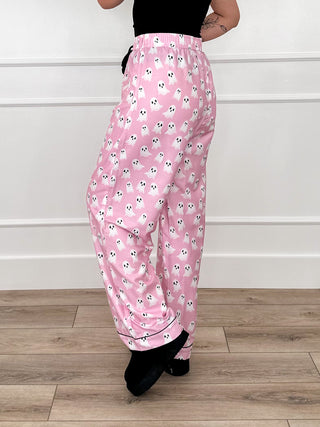 Night Time Spooks High-Rise Pink Avery Mae PJ Bottoms