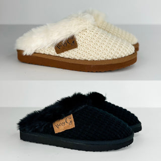 Very G In Your Cozy Sweater Knit Slippers - 2 colors!