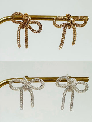 Ribbons & Bows Drop Earrings - Multiple Colors