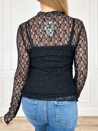 DOORBUSTER!! Isn't it Fun Sheer Mesh Long Sleeve Avery Mae Top - Multiple Colors