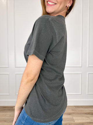 Bubble Chill & Trouble Cotton Short Sleeve Grey Avery Mae Graphic Tee Shirt - Multiple Options (Comfort Colors)