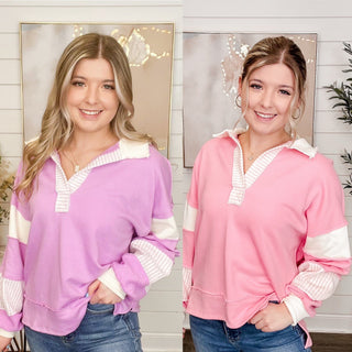 My Day Off Cotton Long Sleeve Avery Mae Top - 2 colors!