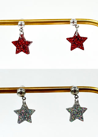 Twinkling Fireworks Acrylic Drop Earrings - Multiple Colors