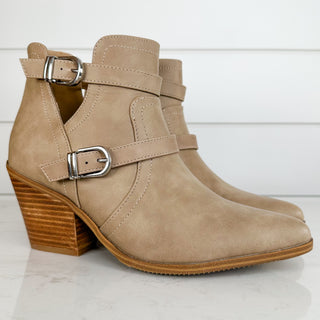 Corky There She is Faux Leather Latte Booties