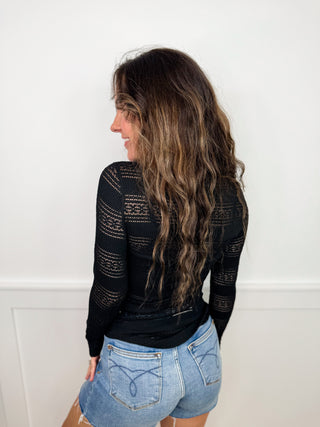 Take Notes Cotton Blend Long Sleeve Avery Mae Top - 3 colors!