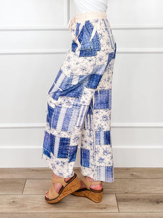 Lead the Way High-Rise Wide Leg Blue Avery Mae Bottoms