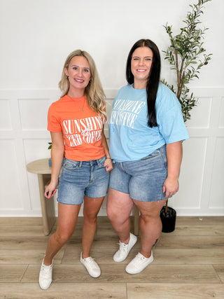 Judy Blue Lila High Rise Light Wash Shorts