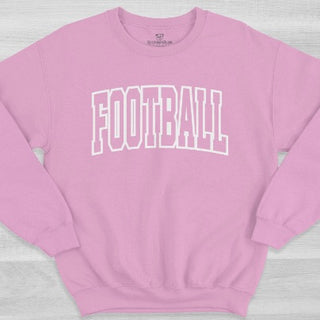 Time For Football Cotton Blend Long Sleeve Avery Mae Graphic Crewneck Sweatshirt - 6 colors!