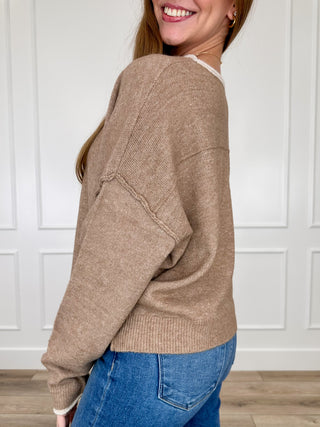 Doing it Right Knit Long Sleeve Avery Mae Sweater Top - Multiple Colors