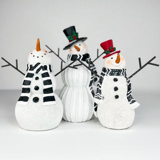 Friendly Neighborhood Snowman Resin Shelf Sitter - 3 options!