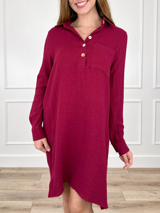 Dear Scarlett Why Didn't You Stay Cotton Dress - Multiple Colors
