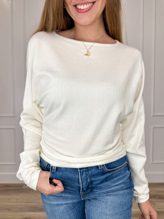 Adjust the Drama Knit Long Sleeve Avery Mae Top - Multiple Colors